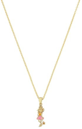 Prinzessin Lillifee Kette mit Anhänger 925 Sterling Silber Mädchen Kinder Halsschmuck, 35+3 cm, Rosa, Lillifee, Kommt in Schmuck Geschenk Box, 2038747