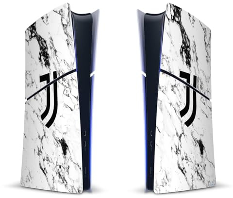 Head Case Designs Licenza Ufficiale Juventus Football Club Bianco Marmoreo Arte Vinile Sticker Gaming Pelle Adesivo Compatibile con Sony Playstation 5 PS5 Slim Digital Edition Console