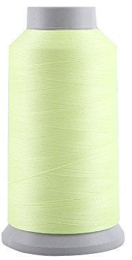 Riuulity Leuchtende Stickspulen, Nachtleuchtendes Stickgarn, Im Dunkeln Leuchtendes Stickgarn, 3000 Yards Faser für Nähmaschinenstickerei (3000 Yards)