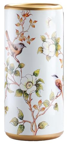 TUPOSTAR Schirmständer Aus Porzellan Und Keramik Schirmhalter Bemalter Stil Bodenvase Zur Aufbewahrung Von Spazierstöcken,04,44X20cm