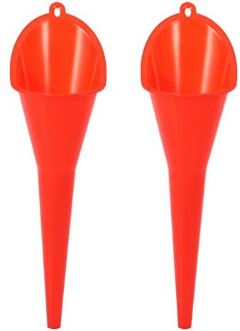Reinscer 2X Multi-Function Car Fueling Funnel Gasoline Engine Oil Additive Motorcycle Agricultural Machinery Funnel Red