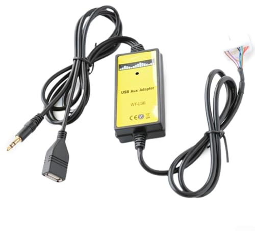 MP3-CD-Schnittstellen-Adapter, USB-Kabel mit AUX-Eingang und Lesegerät für Honda Accord, City, Fit, S2000, Pilot und CRV Modelle zwischen 2002 und 2011