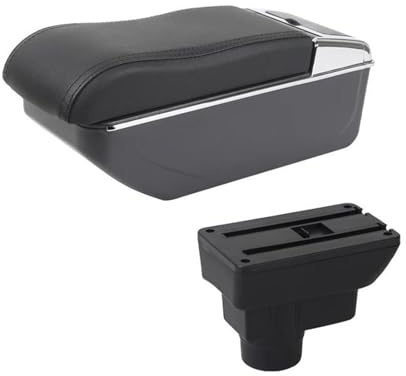 Modifiziert Mittelarmlehne Mit Ablagefach Und Getränkehalter Für Opel Für Corsa D(Black line)