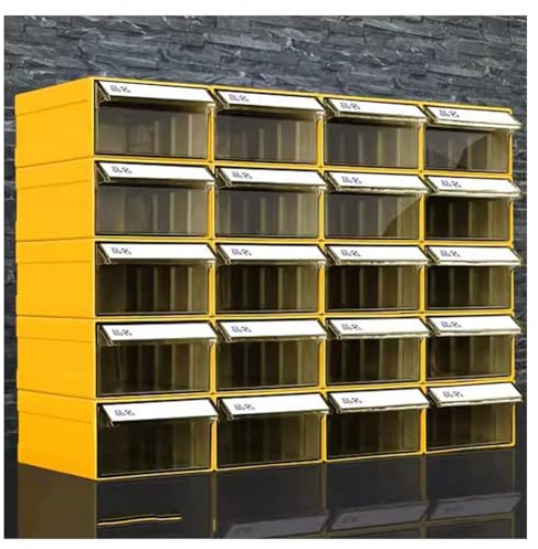 Garagen-Aufbewahrungsboxen, Schubladen-Schraubenbox, Lagerregal, Materialbox, Aufbewahrungsbox Für Hardware-Zubehör, Aufbewahrungsboxen, Teileregal, Werkzeug Für Männer, Werkzeuggeschenk, Gelb – 820