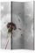 RAUMTEILER/PARAVENT B&D XXL Raumteiler Pusteblume Foto Paravent 135x172 cm beidseitig auf Vlies-Leinwand Bedruckt Trennwand Spanische Wand Sichtschutz Raumtrenner Home Office grau b-C-0072-z-b