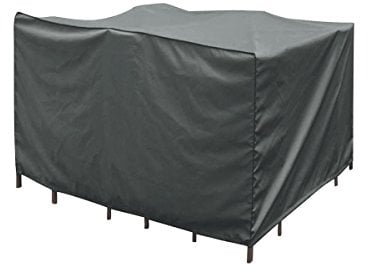 greemotion Abdeckung für Loungemöbel - Abdeckhaube Gartenmöbel Grau - Schutzhülle Lounge Set - Wetterschutz-Hülle mit Zugband - Abdeckplane Möbelset - verschiedene Größen