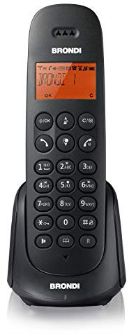 Brondi Adara Sb Telefono Cordless, Nero