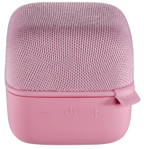 Hama Mobiler Bluetooth-Lautsprecher Cube, Rosa