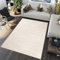 TAPISO Sari Teppich Kurzflor Modern Teppiche Beige Creme Meliert Verwischt Wohnzimmer Schlafzimmer Gästezimmer Esszimmer ÖKOTEX 300 x 400 cm