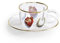 SELETTI TOILETPAPER TAZZINE caffè in Vetro borosilicato, I Love You