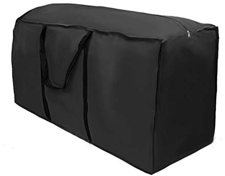 harupink Aufbewahrungstasche Schutzhülle für Auflagen Gartenauflagen Tragetasche Schutzhülle Kissen Garten Wasserabweisende Tragetasche für Auflagen mit Tragegriff (122x39x55cm)