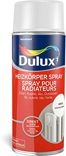 Dulux Fresh up Heizkörperfarbe Spray Hochglänzend, Jetzt wird's warm ums Herz, Weiß, 400 ml