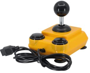 ArcadeR 9 pin standard Joystick kompatibel zu Atari, Commodore, Sega etc., Farbe:Orange