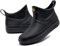 GURGER Stivali di Gomma Uomo Bassi Stivali da Pioggia Stivaletti Corti Stivaletto Impermeabili Wellington Boot Nero 39 Taglie