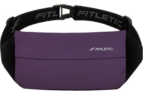 Fitletic Zipless Running Belt, Waist Pack for Women & Men Easy-Access Passport Holder Workout Bag with Grippers No-Bounce Sport Fanny Pack Phone Holder for iPhone 13, 12 Pro Max, Galaxy S21, Pixel 6