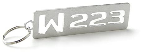 DisagrEE Schlüsselanhänger W223 für Mercedes S Klasse - Edelstahl gebürstet