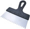 AERZETIX - C55076 - Spatule crantée/peigne à colle 200x6 mm - mastic/faïence/joint carrelage/maçonnerie/enduit/plâtre - poignée en plastique et lame en acier inoxydable