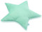Pepi - Kuschelkissen Kinder - Handgenäht Kissen Kinderzimmer - Kinder Kissen Stern - Baby Kissen Deko - Sternkissen Mint