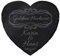 mtb more energy Personalisierbare Schiefertafel Herz ''50 Jahre Goldene Hochzeit'' - individuell anpassbar - 25x25 cm - Laser Gravur auf Schieferherz - Hochzeit Geschenk