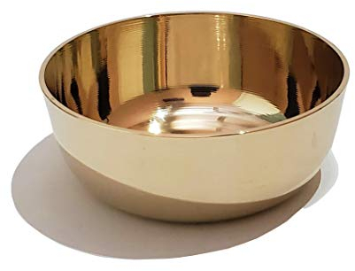 Kansa/Bronze Solide Schüssel – 150 ml, 1 Stück, Gold von Indian Collectible