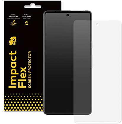 RhinoShield Displayschutzfolie kompatibel mit [Pixel 7a] | Impact Flex - Edge to Edge/Schockresistent - Klarer und Kratzresistenter Displayschutz