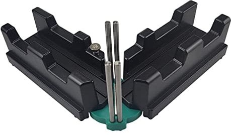 2-in-1 Mitre Measuring Cutting Tool Precision Mitre Angles Cutting Tool Bevel and Box Measuring Miter Saw Protractor for Woodworking