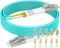 RamboCables Lot de 5 câbles patch LC LC multimode - Câble en fibre optique OM3 1 m - Duplex LSZH - 10 Gbit/s 50/125 µm