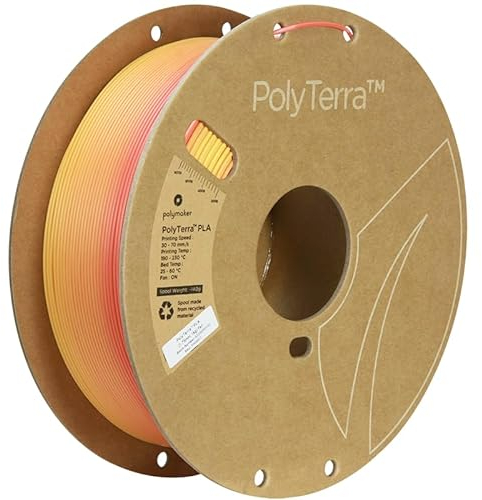 Polymaker Polyterra PLA Gradient - 1.75mm - 1kg - Fall (Orange-Lava Red)