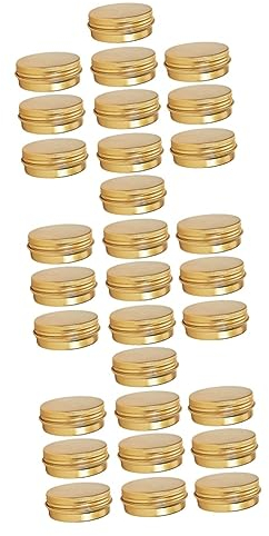 MAGICLULU 3 Set Da 10 Pezzi Di Crema in Scatola Da 30 Ml in Alluminio Per Contenitori Da Viaggio E Campeggio Con Filettatura