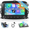 Podofo Autoradio per Fiat 500L 2013-2019 Autoradio Stereo con Wireless Carplay Android Auto, 2G+64G Radio Android da 7 pollici con Bluetooth/WiFi/GPS/RDS Radio + Telecamera Posteriore AHD e Microfono