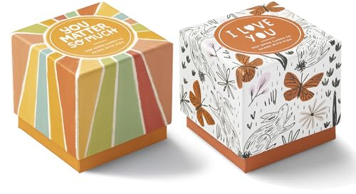 Compendium ThoughtFulls for Kids – 2er-Pack You Matter So Much, I Love You – 60 Pop-Open-Karten zum Teilen mit Kindern, jede mit einer anderen inspirierenden Botschaft im Inneren