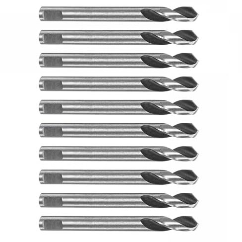 Koorium® 10pcs Drill Bits 6mm High-Speed Steel Drill Bits 6mmx65mm Hole Saw Drill Bit Pilot Drill Bits Cobalt Drill Bits