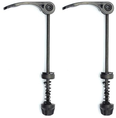 ZEACCT 2 Pezzi Bicicletta Mozzo Ruota Spiedini, Rilasci Rapidi Bici, Sganci Rapidi in per Bici, Spiedino a Sgancio Rapido Ultraleggero, per Strada, Mountain Bike, City Bike