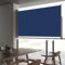 Ausziehbare Seitenmarkise, Markise Windschutz Terrasse Balkon Sichtschutz Sonnenrollo Geeignet für Terrasse Balkon Innenhof Garten 140 x 300 cm Blau