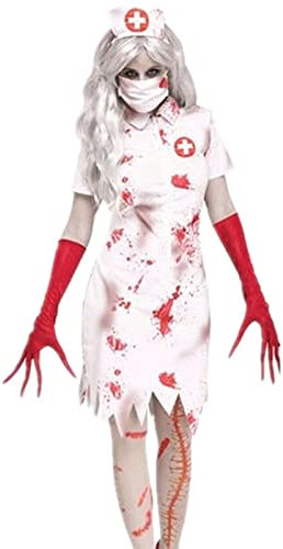 Rrongwn Kostüm Damen Halloween Damen Voodoo Dolly Kostüm Erwachsene Frauen Creepy Voodoo Puppe Kleid Kostüm Für Halloween Dress Up Party Cosplay Rolle Spielen Theme Party