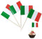 100 Stück Italien Deko Flagge Zahnstocher Flaggen,Mini Italien Flagge Italienische Deko Fahne Tischdeko,Cupcake Toppers Stick für Fußball Euro Wm Cocktail Party Pub Deko Italienischer Abend