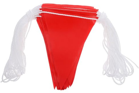 BUGUUYO Quarantäne-warnflagge Banner-flaggen Markierungsfahnen Für Rasen Wimpel Banner Girlande Sicherheitsmarkierungsfahnen Wimpel-sicherheitsflaggen Kajak-sicherheitsflagge Rot Pvc