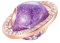 BIZK Lila Planet Charm Anhänger für Armband 925 Sterling Silber Charm Bead Pendant für Europäische Armbänder und Halsketten