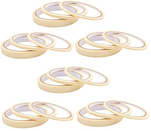 Healeved 18Rolls Decorative Adhesive Tape Nail Polish Masking Tape for Nail Art Projects Removable and Residue for DIY and Professional Use