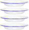 Juego Platos Postre Juego de 4 platos de postre, plato de servir esmaltado, plato de postre de porcelana, platos de aperitivos, platos de aperitivos, platos de ensalada de cerámica Plato De Postre