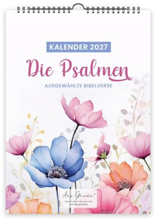 Kalender Die Psalmen 2027 · Wandkalender A3 · christliche Kalender mit Bibelversen · christliche Geschenke