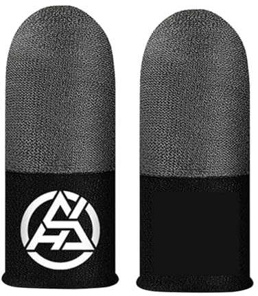 Game Finger Sleeves - High Sensitivity Thumb Gloves Breathable Elastic Gamings Covers Sweatproof Touchscreen Control | Finger Sleeve Set for Tablet and Smartphone Gamings Precision