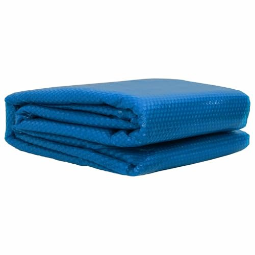 Leasha Bâche Solaire de Piscine, Bâche à Bulles Couverture de Piscine Rectangulaire Bleu 260x160 cm PE