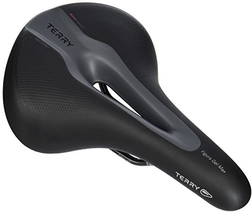 Ergon Damen Figura Gel Max Fahrradsattel, Black, L