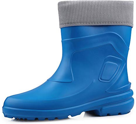 Ladeheid Stivali Imbottiti Donna in Spuma Eva LA-800-2017 (Blu Marino/Grigio, 42 EU)