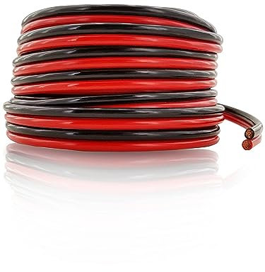 GS Power OFC Pure Copper 10 Gauge Wire 50ft Oxygen Free, Electrical 12v Primary Hi-Fi Speaker Cable, 10AWG for Amplifier, Solar Panel, Automotive, Battery Cable, Stereo, Car, Home Theater, RV Power