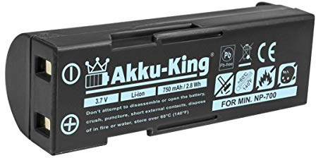 Akku-King Akku kompatibel mit Samsung SLB-0637 - Li-Ion 750mAh - für Samsung Digimax L77