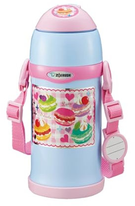 ZOJIRUSHI (Water Bottle 2WAY Cup and Straw Stainless Steel Bottle 600ml Aqua Blue SC-ZT60-AZ