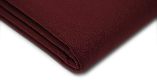 TheFabricTrade Acrylic Craft Felt Fabric, 150cm x 150cm, 20 Colours, Sold by The Metre, Wine