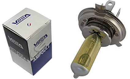 1 ampoule Vega® Jaune ancien H4 100W/90W P43t Marque Française 12V